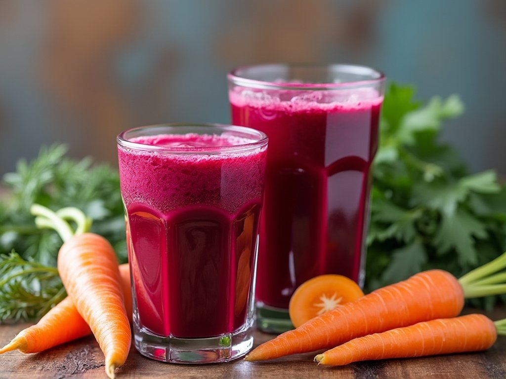 Advantages of beetroot and carrot juice